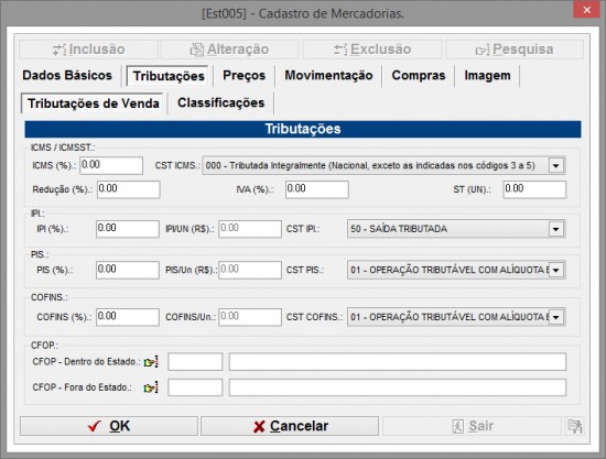 Cadastro de Produtos I